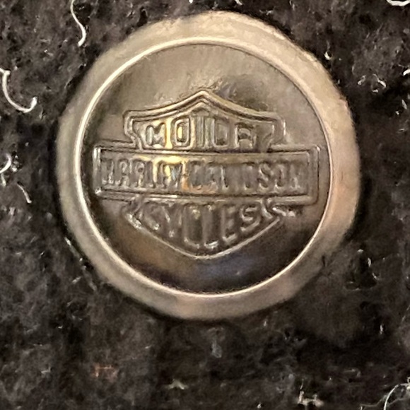 Harley Davidson Snap Down Shacket Black Gray Sherpa Long Sleeve Jacket Men’s M - Picture 5 of 9